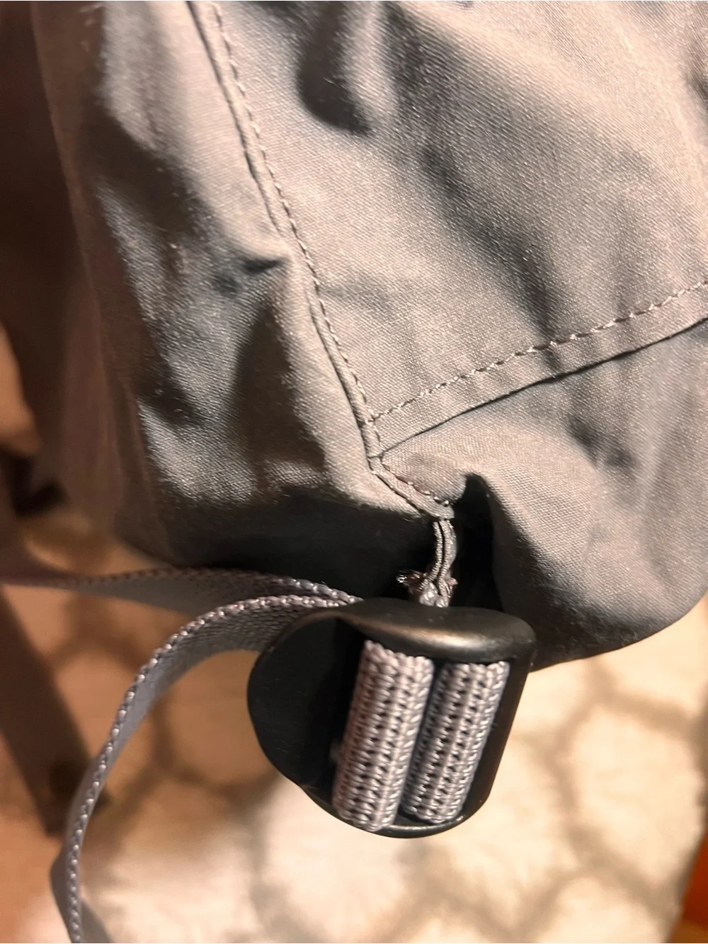 Fjallraven Kanken Backpack in Charcoal with Red Logo